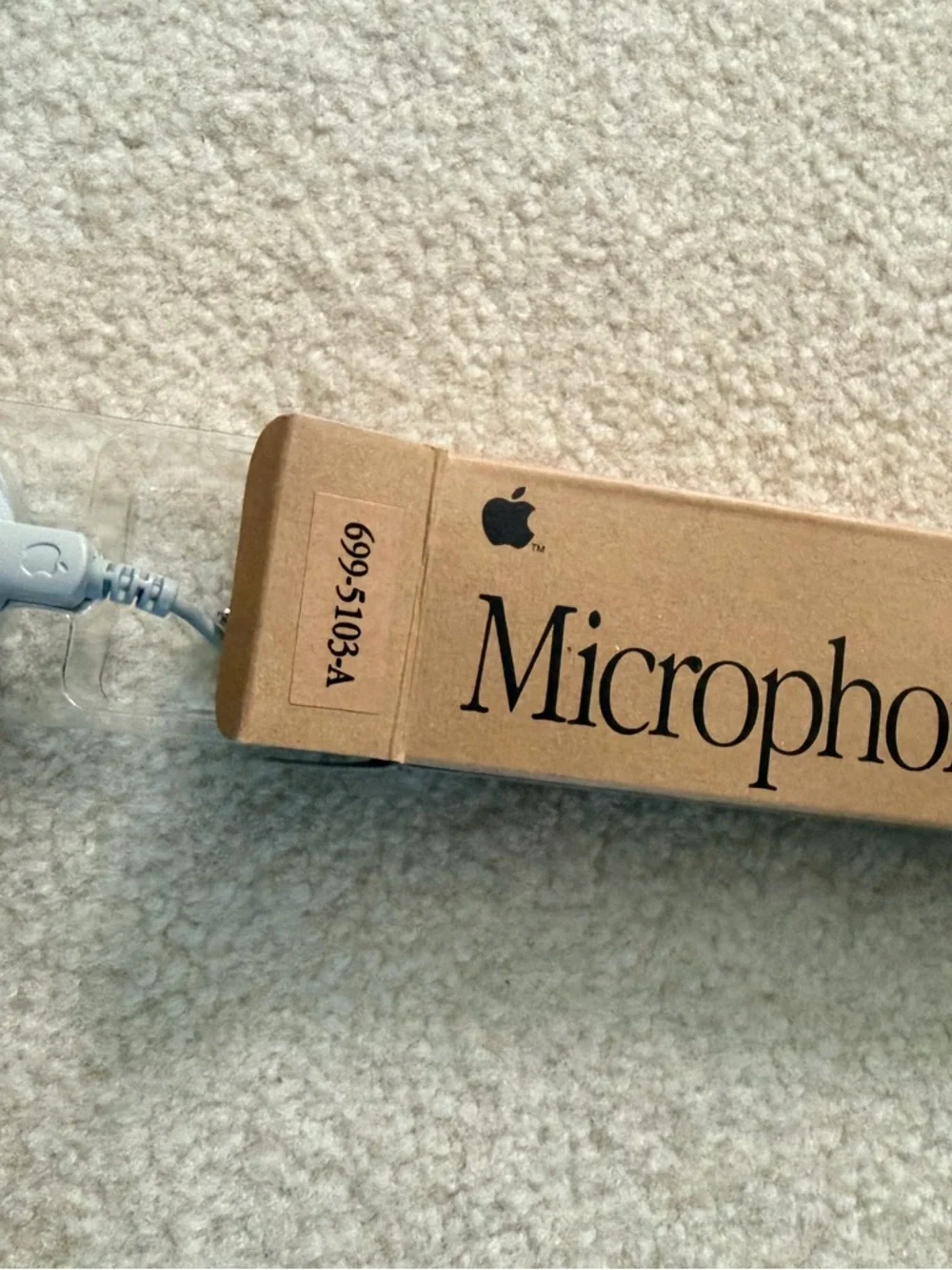 Vintage Apple Computer Inc. Macintosh Microphone New Old Stock NOS 1990s